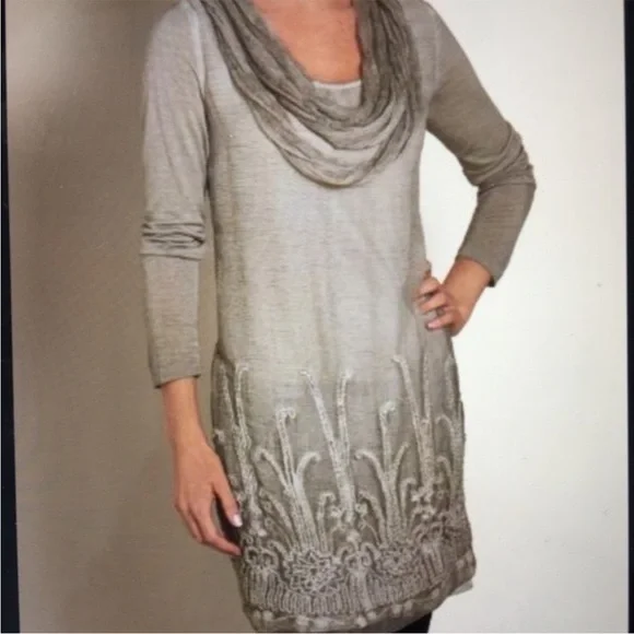 Soft Surroundings Silk Beaux Arts Tunic & Cami Large - Picture 15 of 15